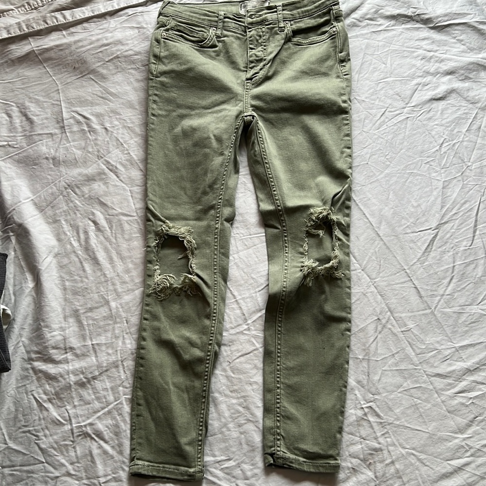 Free people ripped skinny jeans